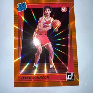 2021-22 Panini Donruss - Rated Rookie JALEN JOHNSON #231 Holo Orange Laser (RC)